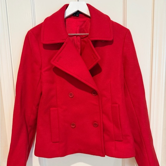 Theory Jackets & Blazers - Theory Red Peacoat